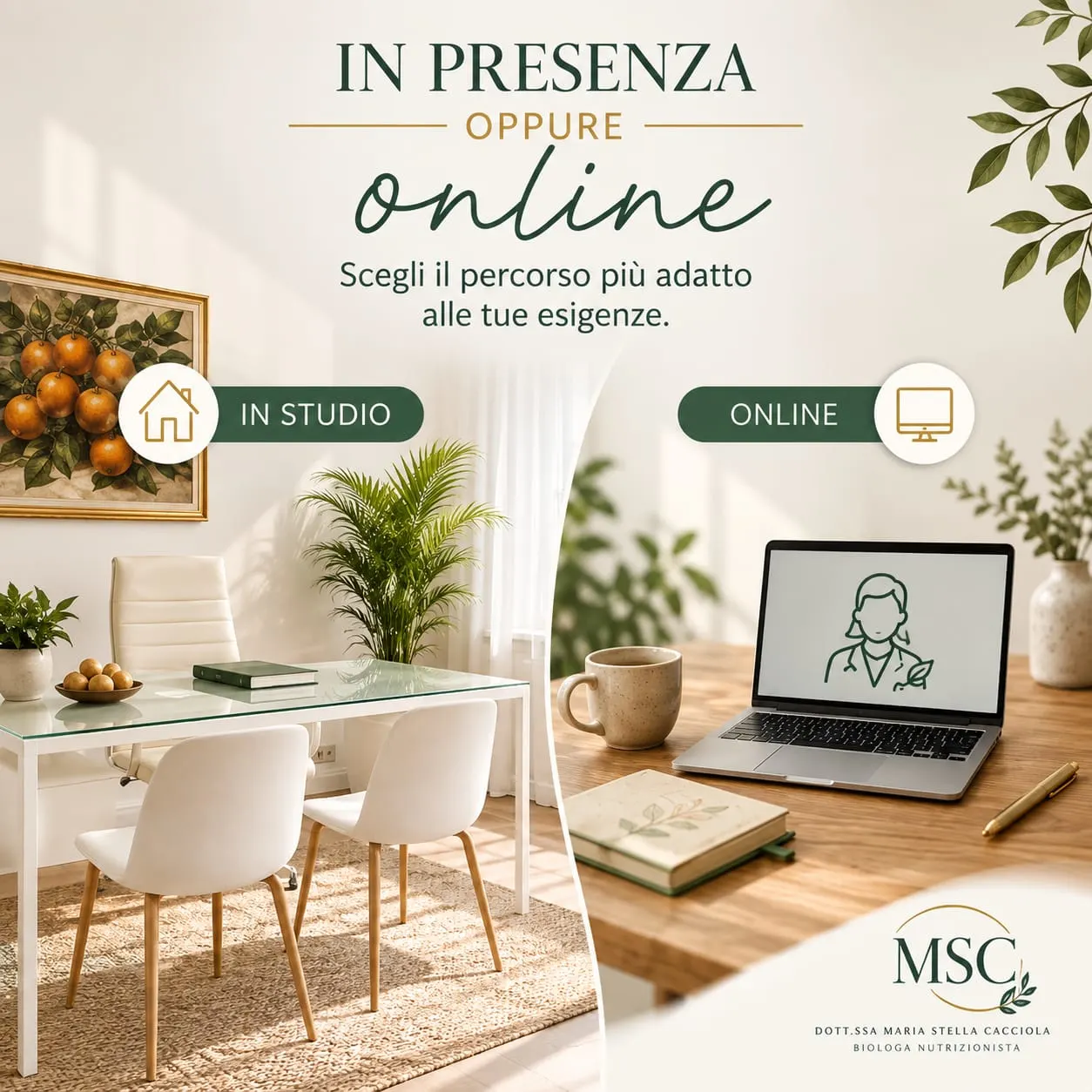 In presenza oppure online: scegli il percorso più adatto alle tue esigenze